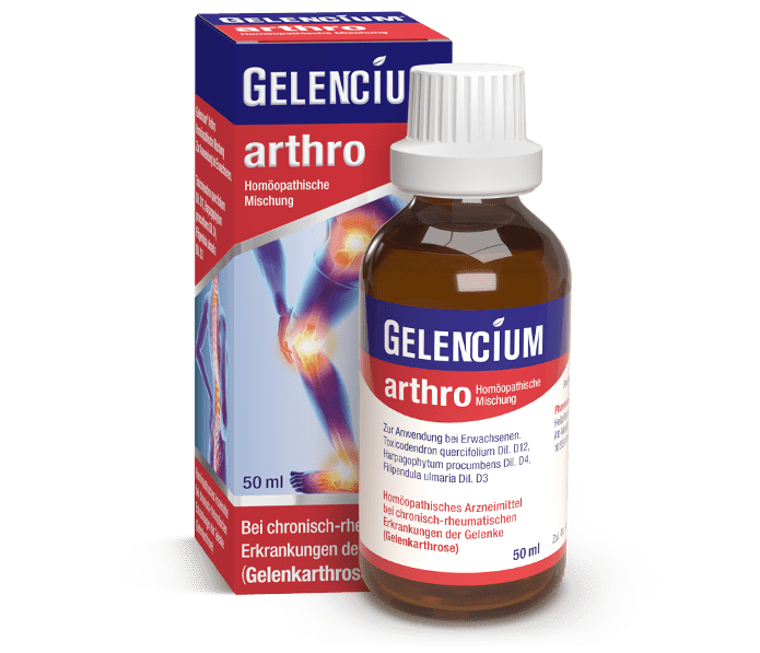 GELENCIUM arthro Packung mit Flasche